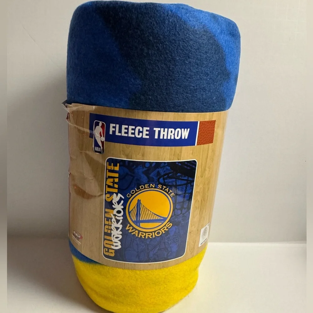 NBA Fleece Throw Blanket - Blue and Yellow